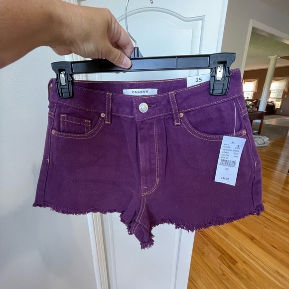 PacSun high waist denim festival short NWT in a size 25 concert summer - Picture 8 of 14